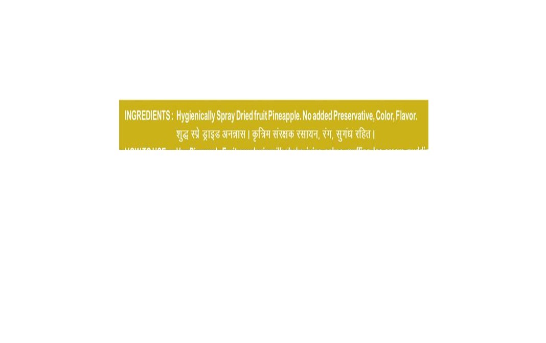 Thirsty Fresh Pineapple Fruit Powder    Box  50 grams